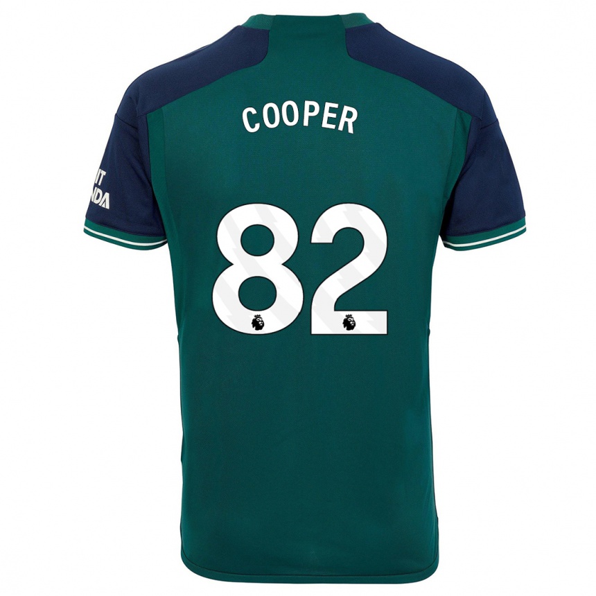 Niño Fútbol Camiseta Noah Cooper #82 Verde Equipación Tercera 2023/24