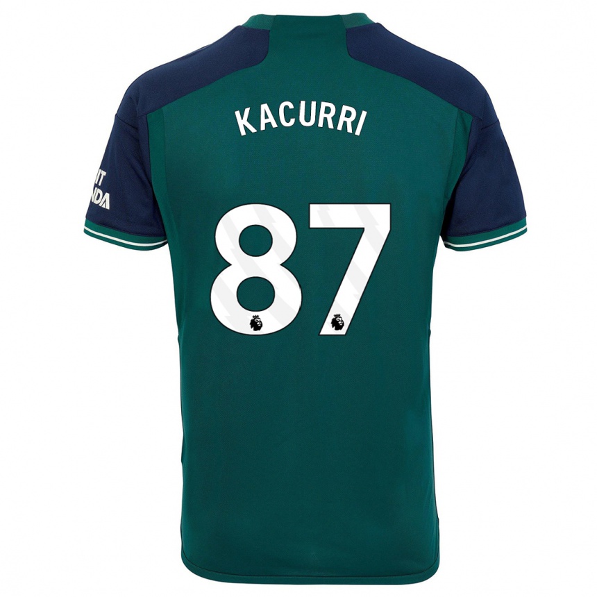 Niño Fútbol Camiseta Maldini Kacurri #87 Verde Equipación Tercera 2023/24