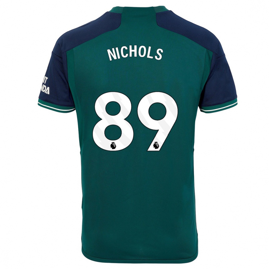 Niño Fútbol Camiseta Josh Nichols #89 Verde Equipación Tercera 2023/24