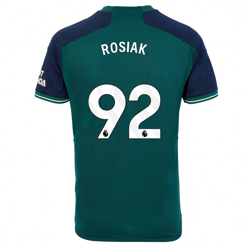 Niño Fútbol Camiseta Michal Rosiak #92 Verde Equipación Tercera 2023/24