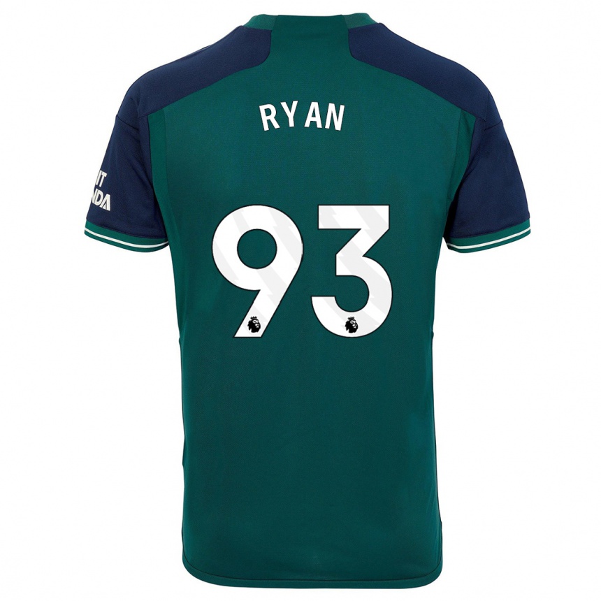 Niño Fútbol Camiseta Kamarni Ryan #93 Verde Equipación Tercera 2023/24