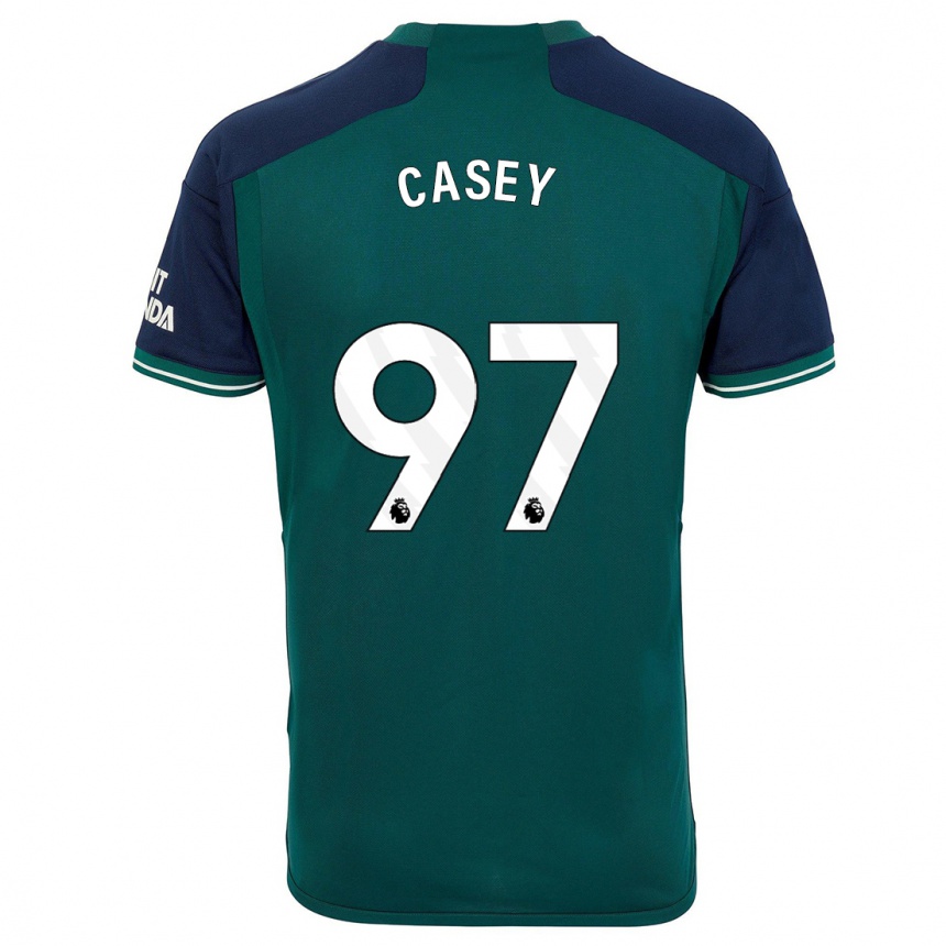 Niño Fútbol Camiseta Dan Casey #97 Verde Equipación Tercera 2023/24