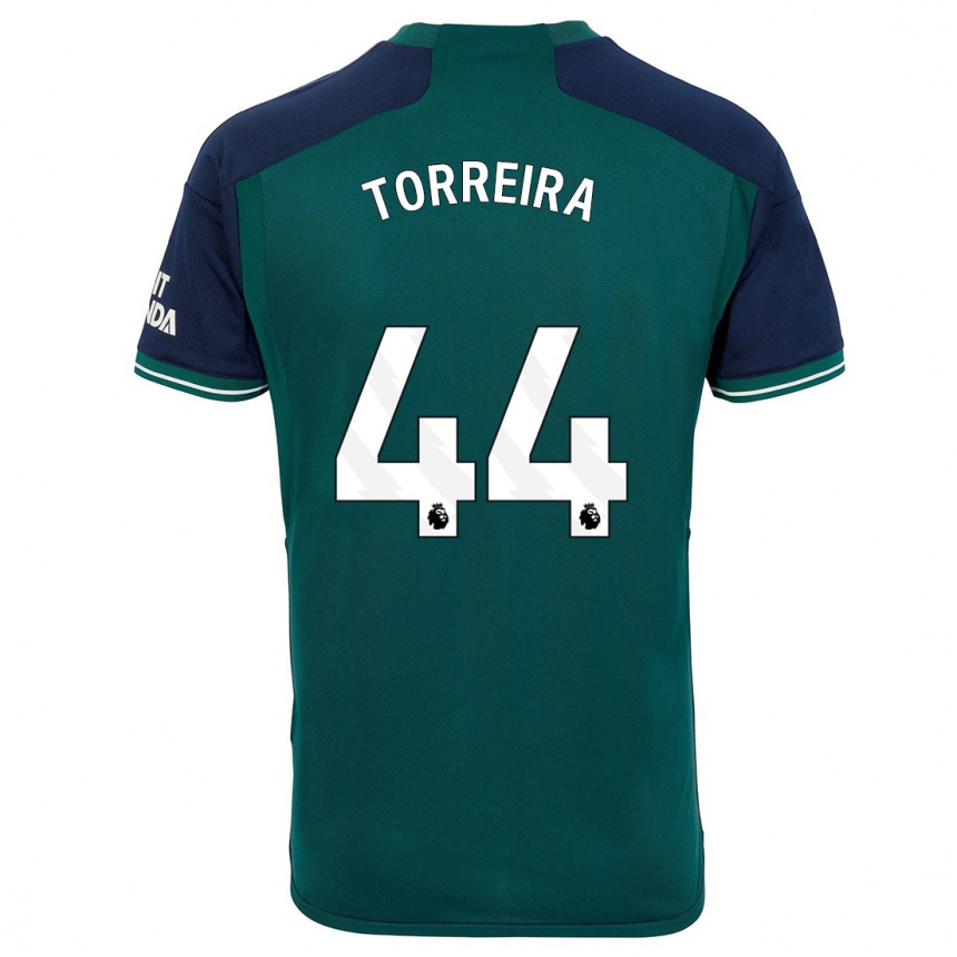 Niño Fútbol Camiseta Lucas Torreira #44 Verde Equipación Tercera 2023/24