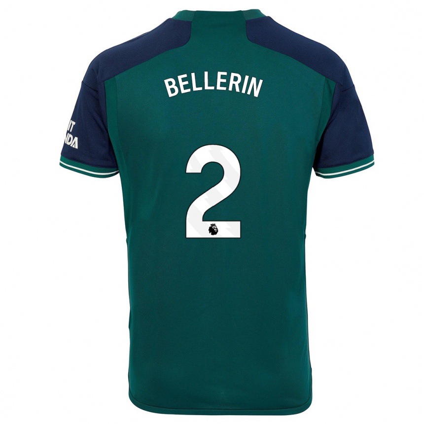 Niño Fútbol Camiseta Hector Bellerin #2 Verde Equipación Tercera 2023/24