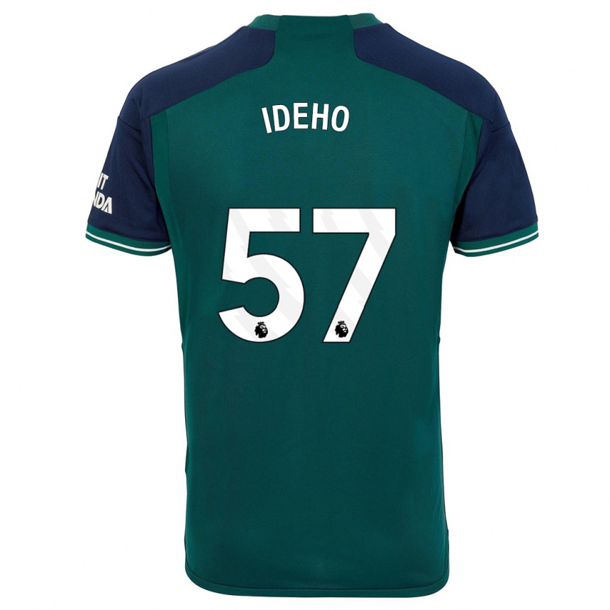 Niño Fútbol Camiseta Joel Ideho #57 Verde Equipación Tercera 2023/24