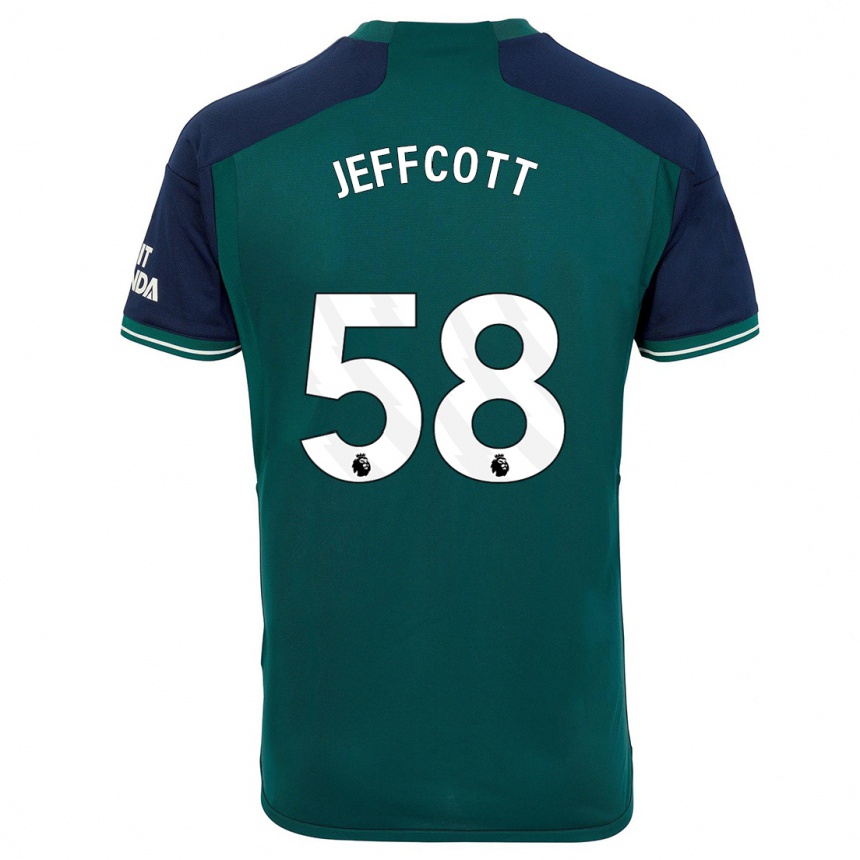 Niño Fútbol Camiseta Henry Jeffcott #58 Verde Equipación Tercera 2023/24