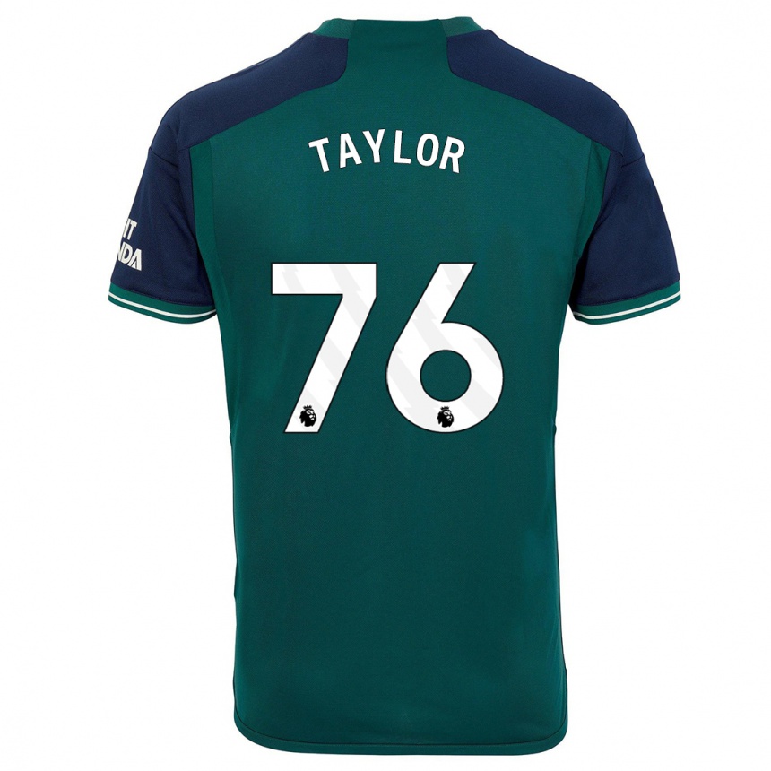 Niño Fútbol Camiseta Kido Taylor Hart #76 Verde Equipación Tercera 2023/24