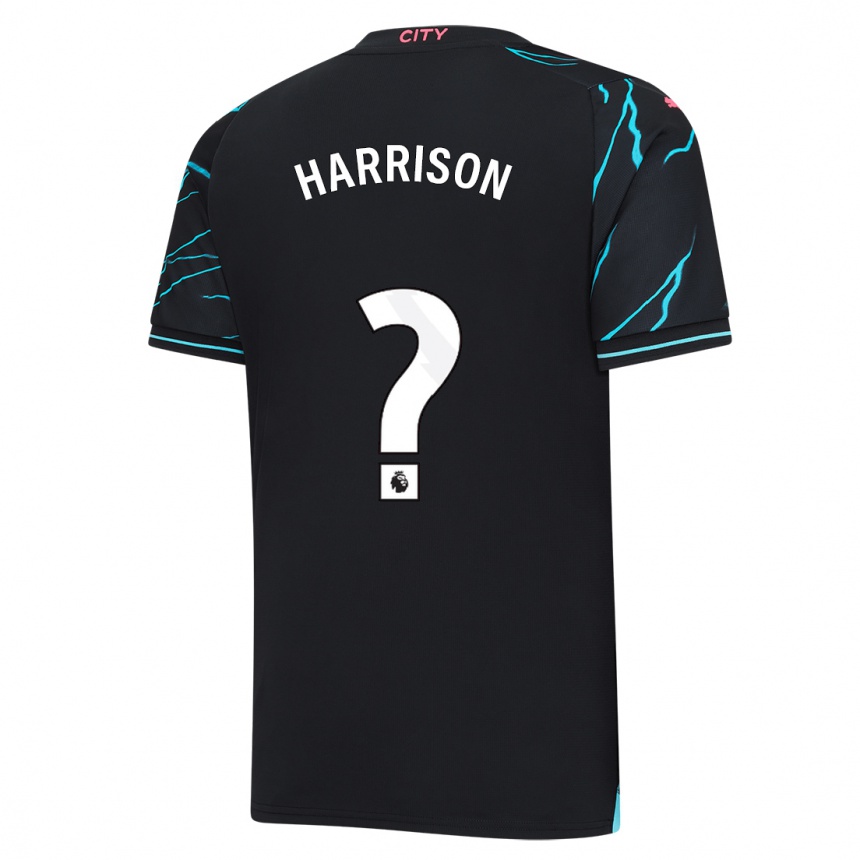 Niño Fútbol Camiseta Alfie Harrison #0 Azul Oscuro Equipación Tercera 2023/24