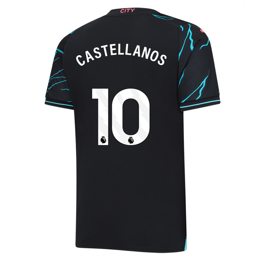 Niño Fútbol Camiseta Deyna Castellanos #10 Azul Oscuro Equipación Tercera 2023/24