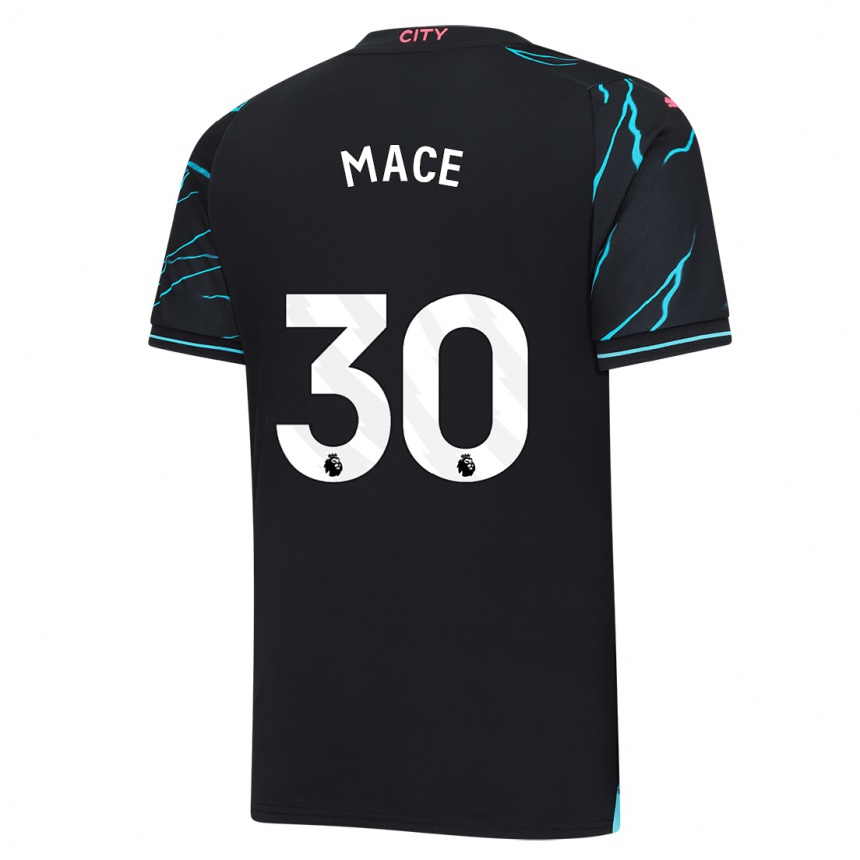 Niño Fútbol Camiseta Ruby Mace #30 Azul Oscuro Equipación Tercera 2023/24