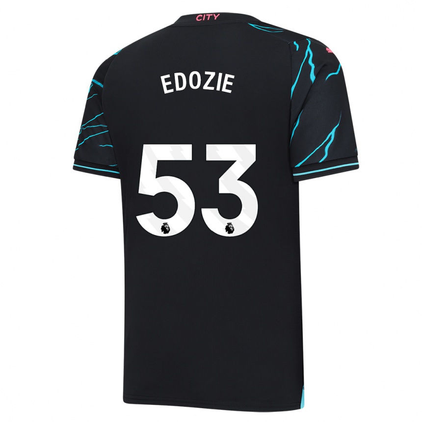 Niño Fútbol Camiseta Samuel Edozie #53 Azul Oscuro Equipación Tercera 2023/24