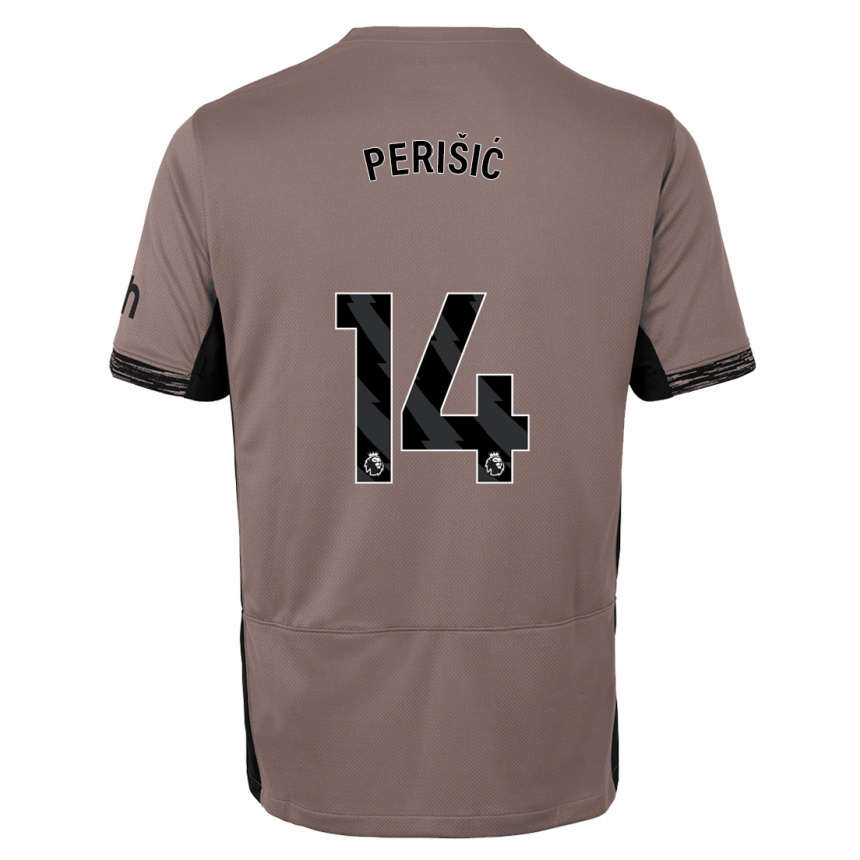 Niño Fútbol Camiseta Ivan Perisic #14 Beige Obscuro Equipación Tercera 2023/24