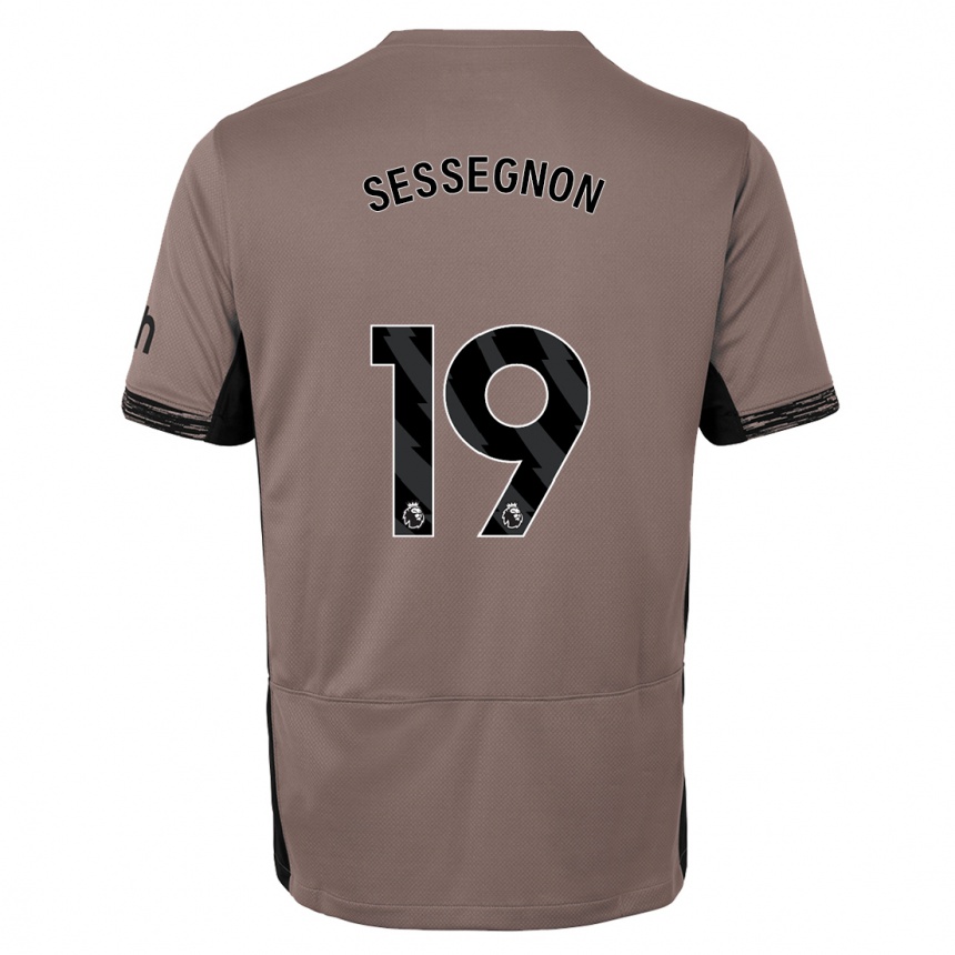 Niño Fútbol Camiseta Ryan Sessegnon #19 Beige Obscuro Equipación Tercera 2023/24