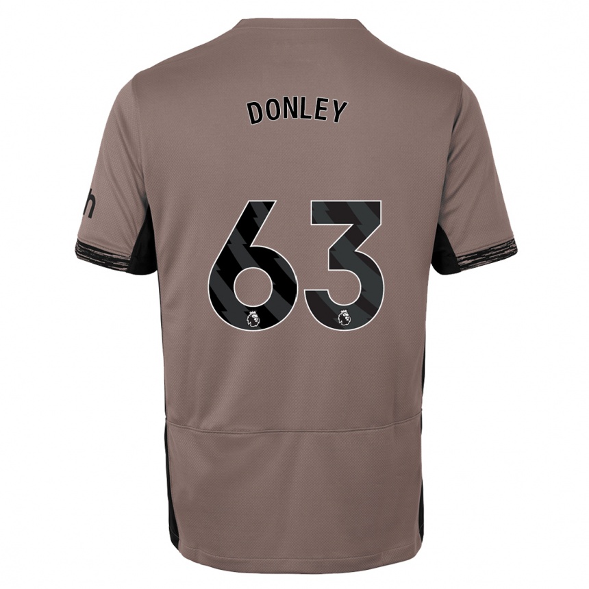 Niño Fútbol Camiseta Jamie Donley #63 Beige Obscuro Equipación Tercera 2023/24