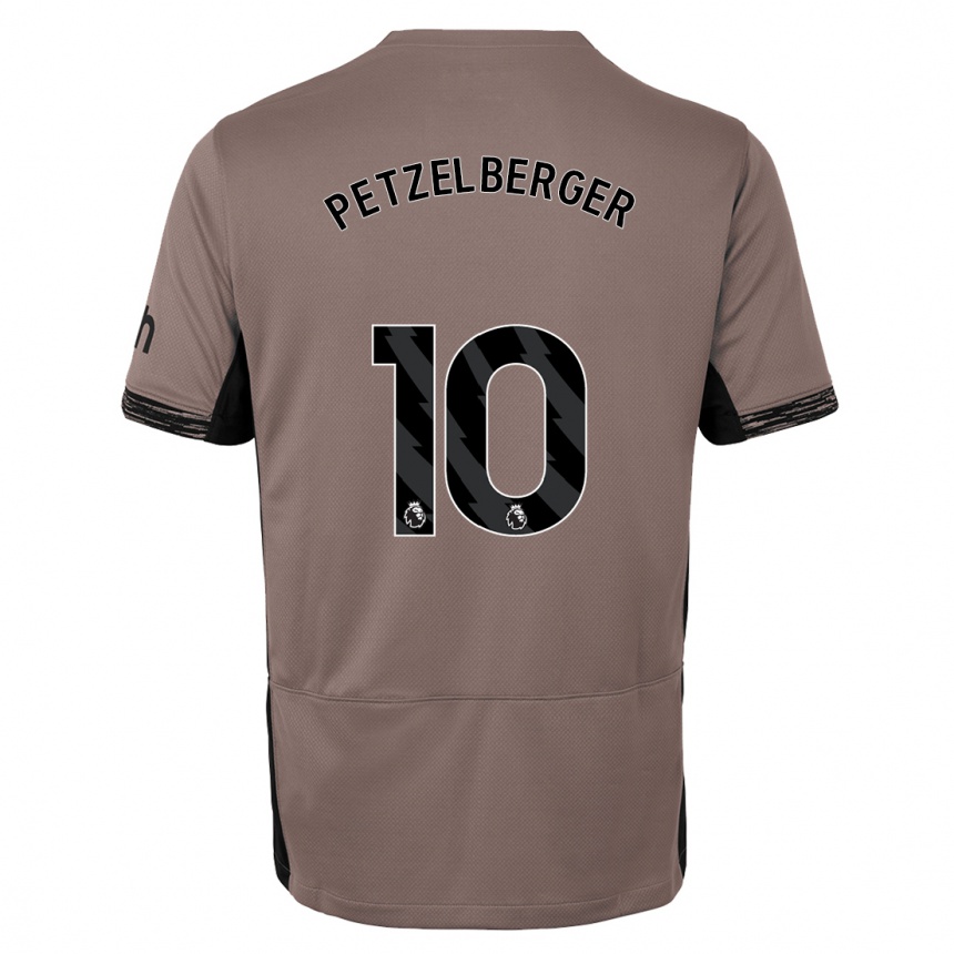 Niño Fútbol Camiseta Ramona Petzelberger #10 Beige Obscuro Equipación Tercera 2023/24