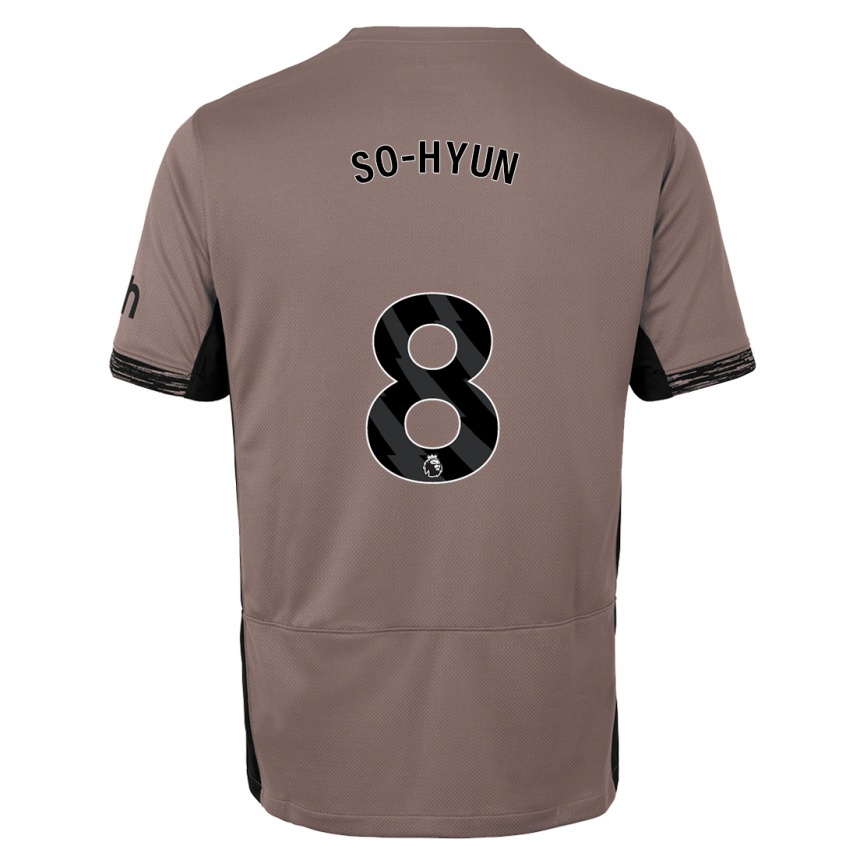 Niño Fútbol Camiseta Cho So-Hyun #8 Beige Obscuro Equipación Tercera 2023/24