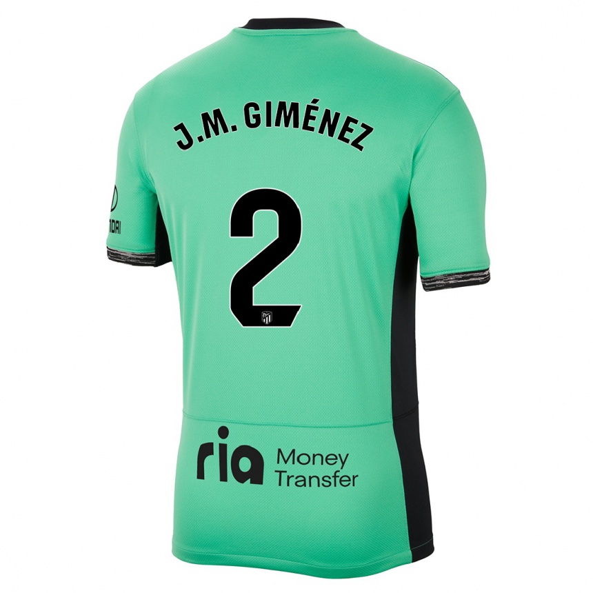 Niño Fútbol Camiseta Jose Maria Gimenez #2 Primavera Verde Equipación Tercera 2023/24