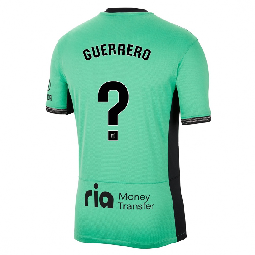 Niño Fútbol Camiseta Sergio Guerrero #0 Primavera Verde Equipación Tercera 2023/24