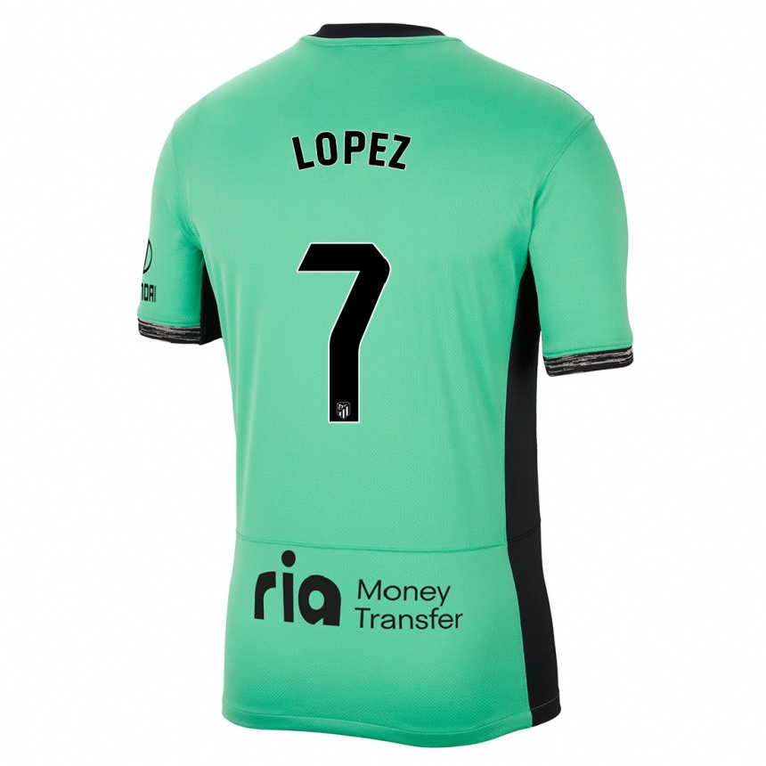 Niño Fútbol Camiseta Maitane Lopez #7 Primavera Verde Equipación Tercera 2023/24