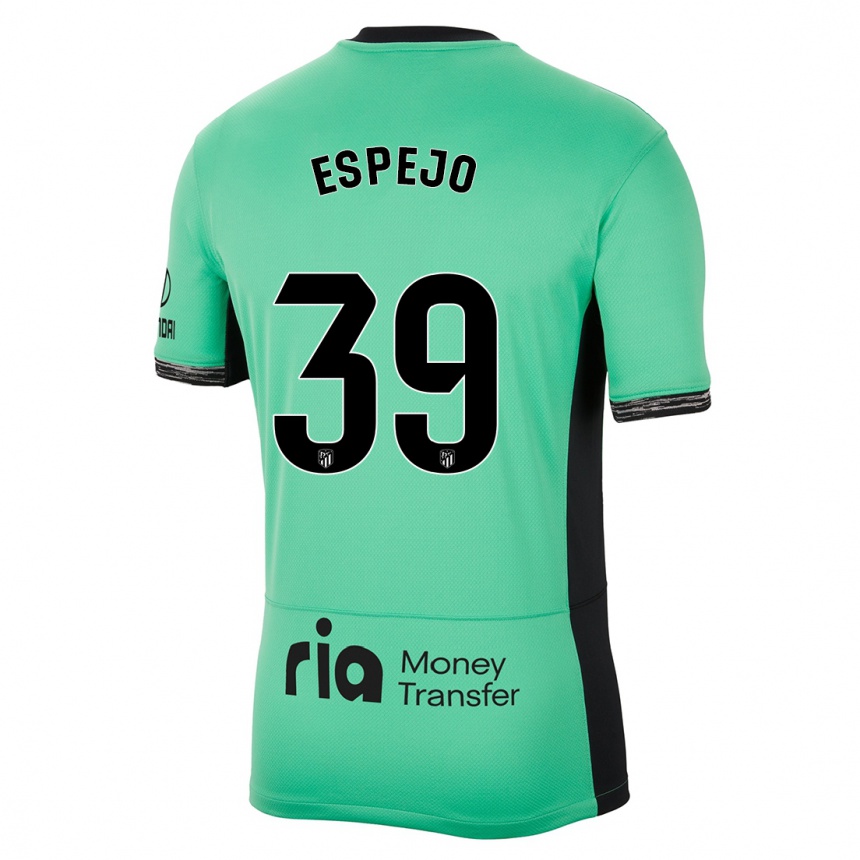 Niño Fútbol Camiseta Diego Espejo #39 Primavera Verde Equipación Tercera 2023/24