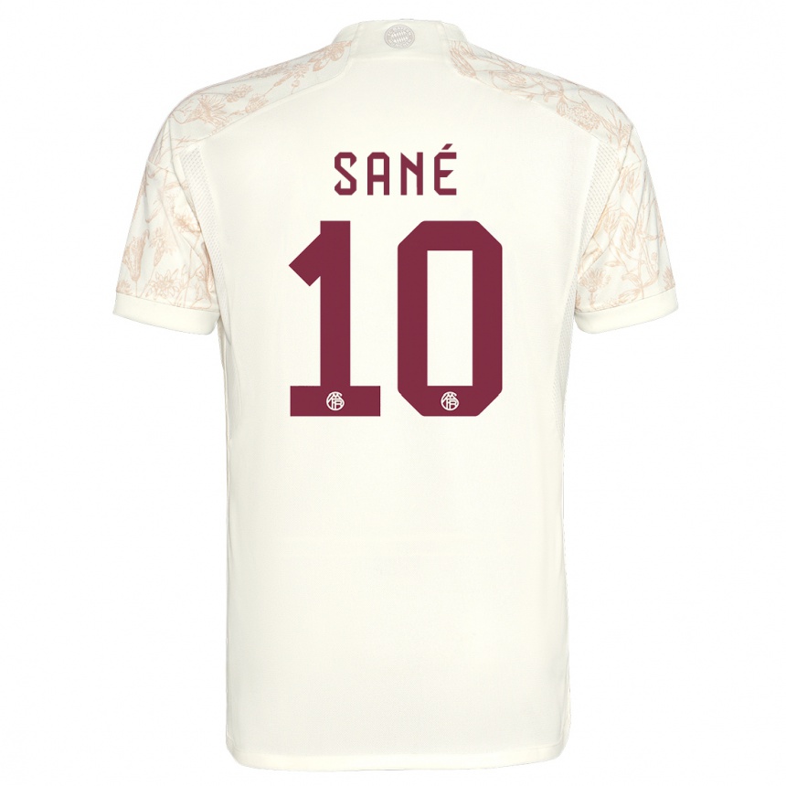 Niño Fútbol Camiseta Leroy Sane #10 Blanquecino Equipación Tercera 2023/24