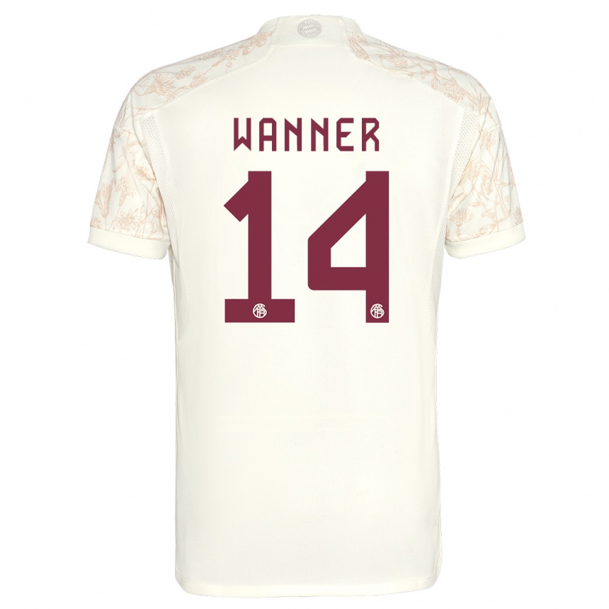 Niño Fútbol Camiseta Paul Wanner #14 Blanquecino Equipación Tercera 2023/24