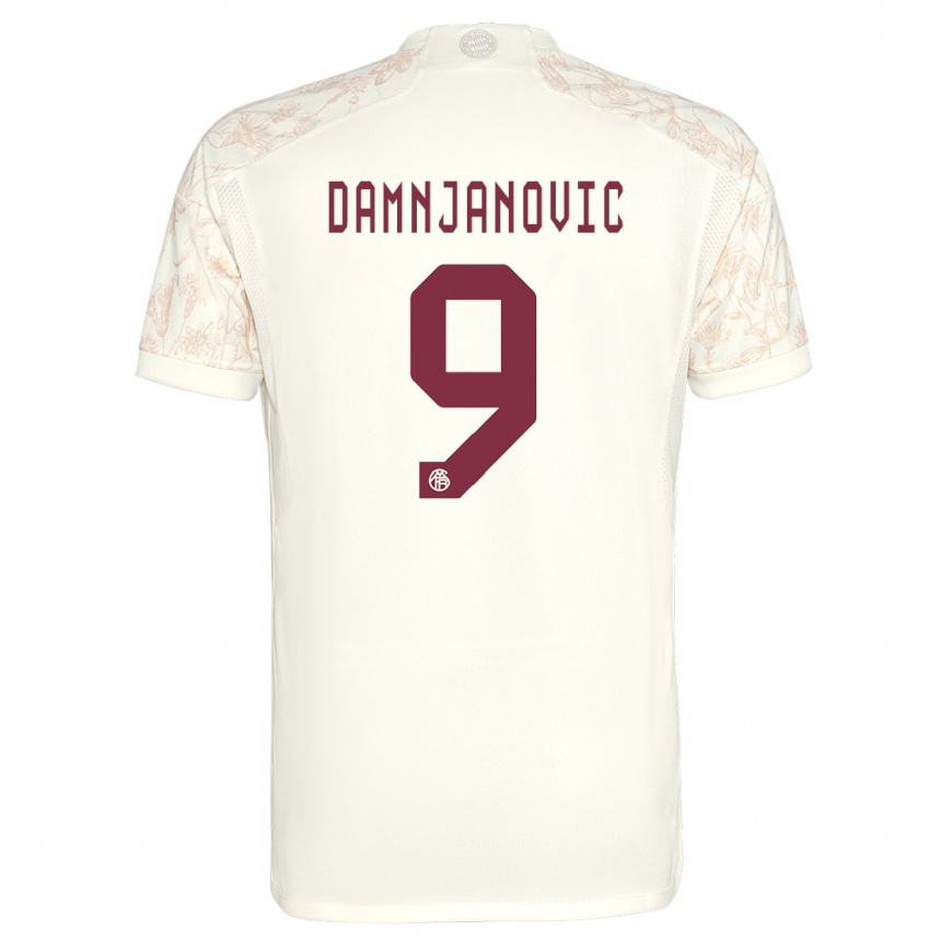 Niño Fútbol Camiseta Jovana Damnjanovic #9 Blanquecino Equipación Tercera 2023/24