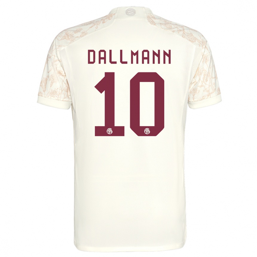 Niño Fútbol Camiseta Linda Dallmann #10 Blanquecino Equipación Tercera 2023/24