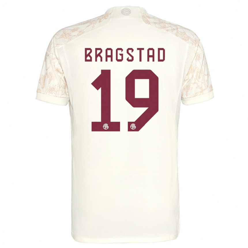 Niño Fútbol Camiseta Emilie Bragstad #19 Blanquecino Equipación Tercera 2023/24