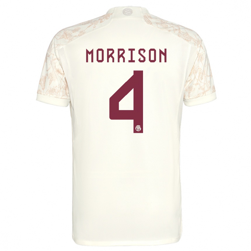 Niño Fútbol Camiseta Liam Morrison #4 Blanquecino Equipación Tercera 2023/24