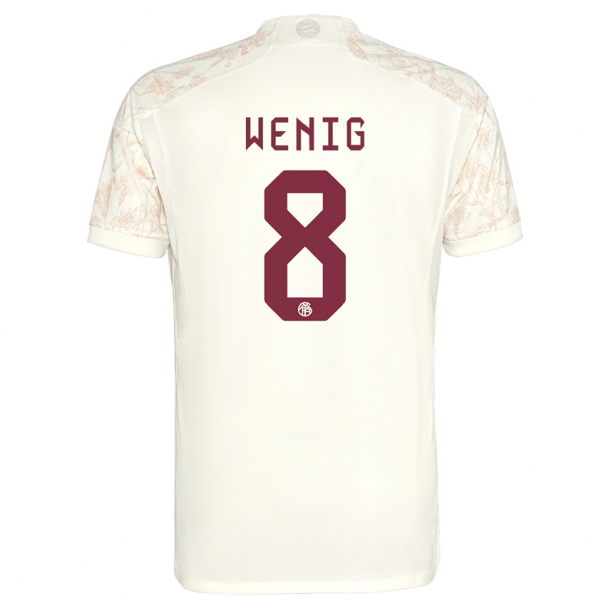 Niño Fútbol Camiseta Marcel Wenig #8 Blanquecino Equipación Tercera 2023/24