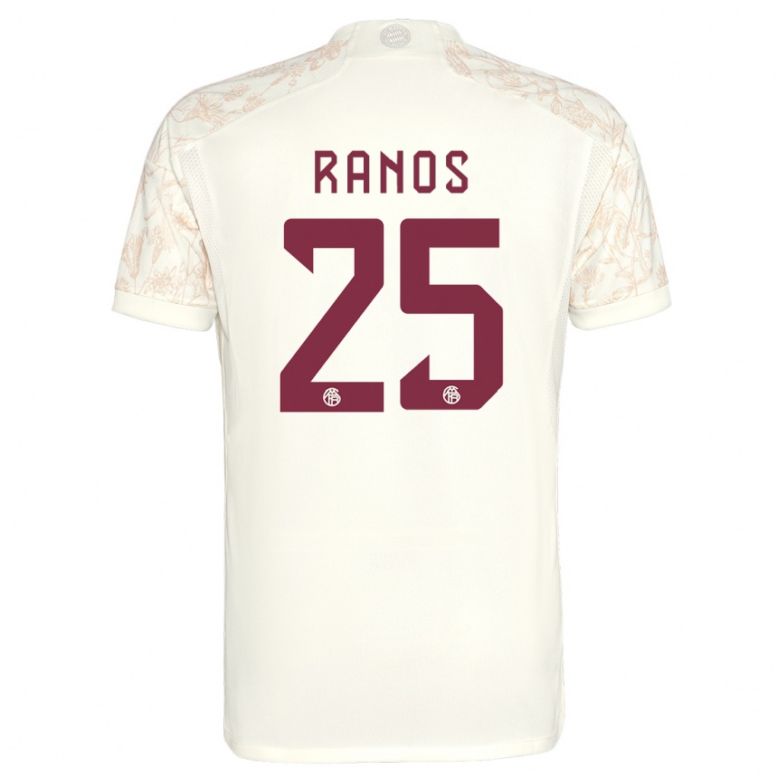 Niño Fútbol Camiseta Grant-Leon Ranos #25 Blanquecino Equipación Tercera 2023/24