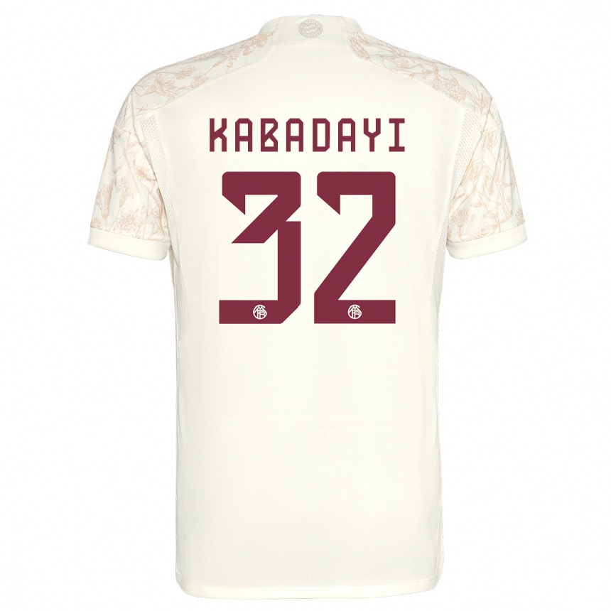 Niño Fútbol Camiseta Yusuf Kabadayi #32 Blanquecino Equipación Tercera 2023/24