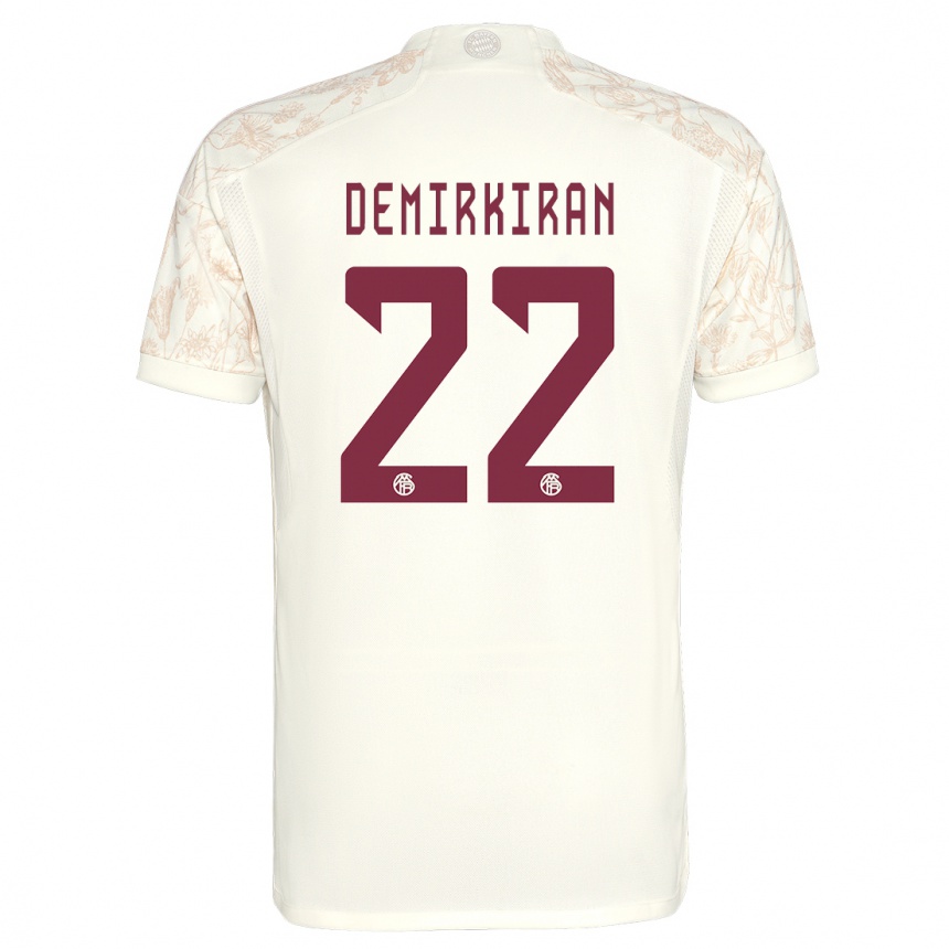 Niño Fútbol Camiseta Ediz Demirkiran #22 Blanquecino Equipación Tercera 2023/24