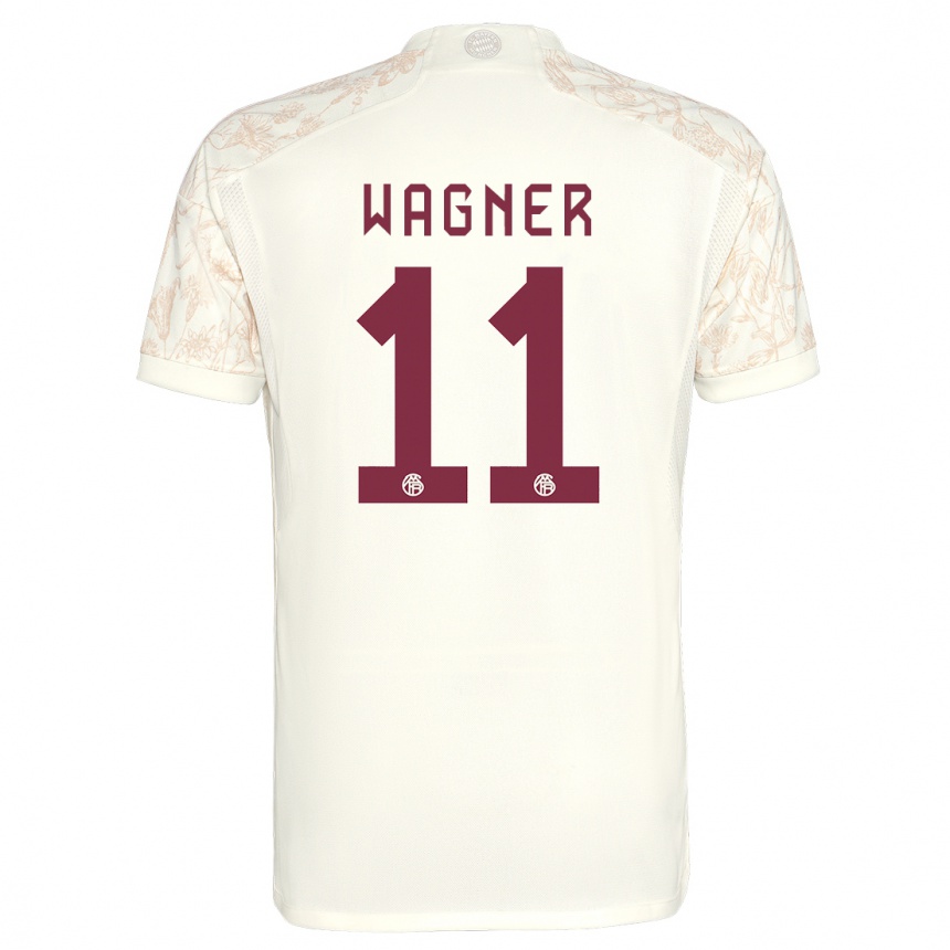 Niño Fútbol Camiseta Ricardo Wagner #11 Blanquecino Equipación Tercera 2023/24