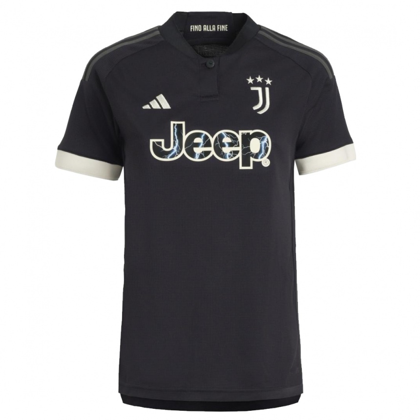 Niño Fútbol Camiseta Giovanni Daffara #0 Negro Equipación Tercera 2023/24