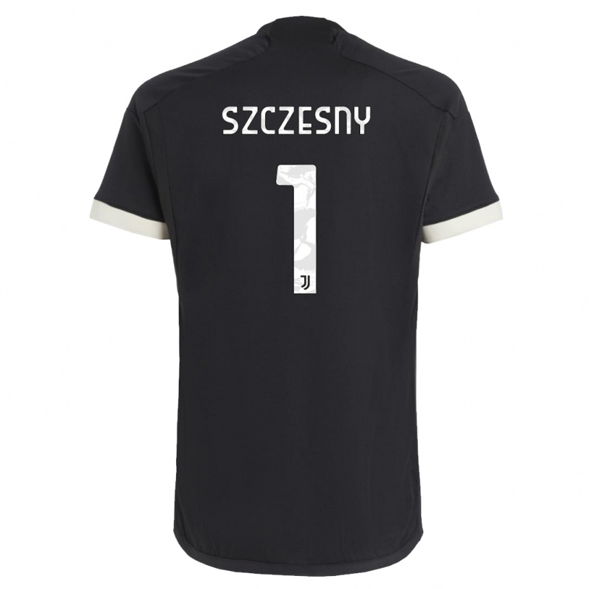 Niño Fútbol Camiseta Wojciech Szczesny #1 Negro Equipación Tercera 2023/24