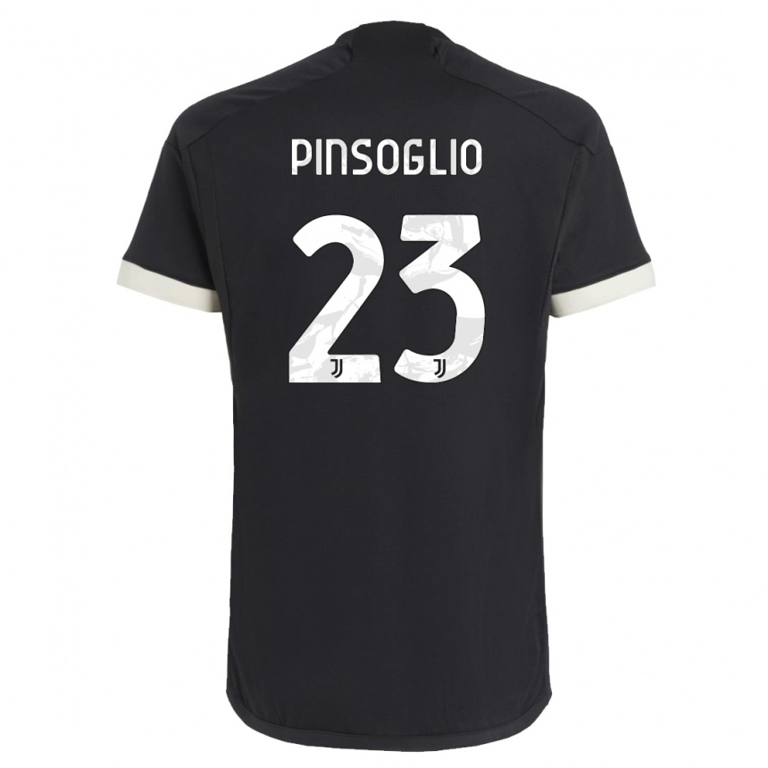 Niño Fútbol Camiseta Carlo Pinsoglio #23 Negro Equipación Tercera 2023/24