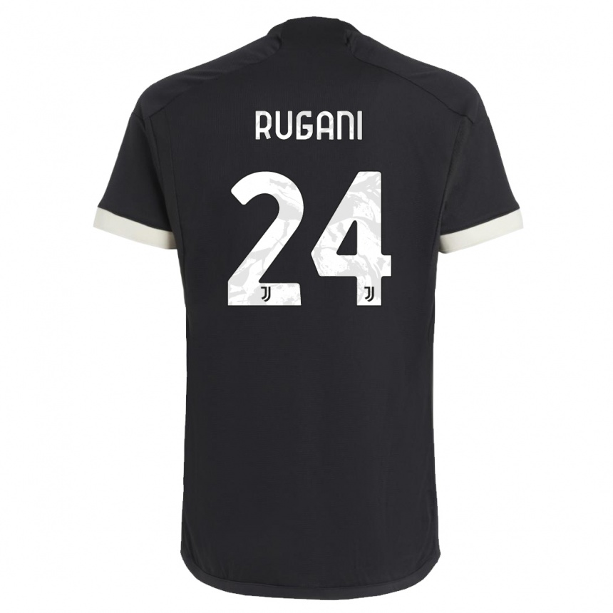 Niño Fútbol Camiseta Daniele Rugani #24 Negro Equipación Tercera 2023/24