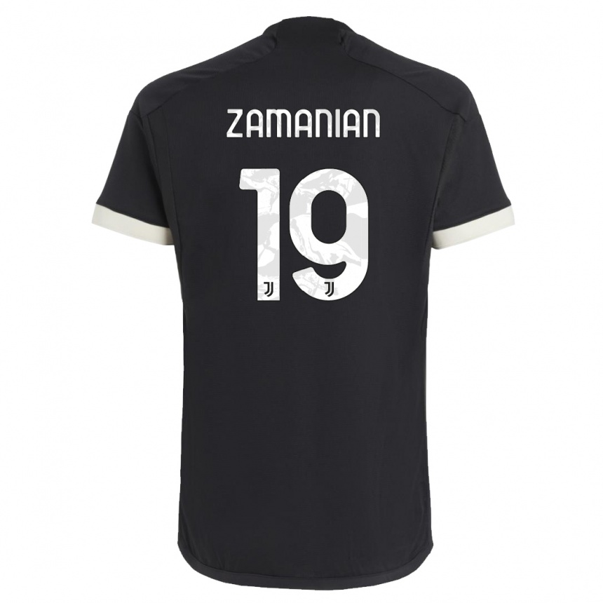 Niño Fútbol Camiseta Annahita Zamanian #19 Negro Equipación Tercera 2023/24