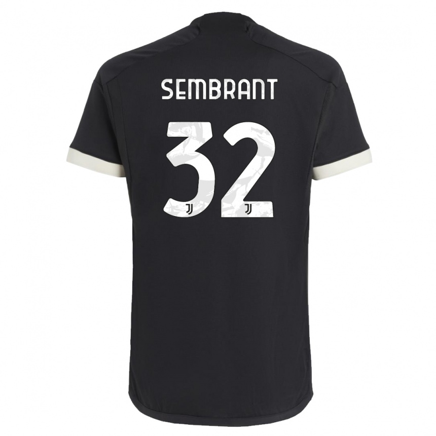 Niño Fútbol Camiseta Linda Sembrant #32 Negro Equipación Tercera 2023/24