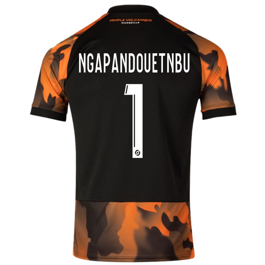 Niño Fútbol Camiseta Simon Ngapandouetnbu #1 Negro Naranja Equipación Tercera 2023/24