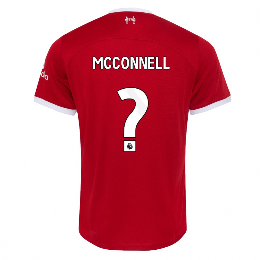 Hombre Fútbol Camiseta James Mcconnell #0 Rojo 1ª Equipación 2023/24