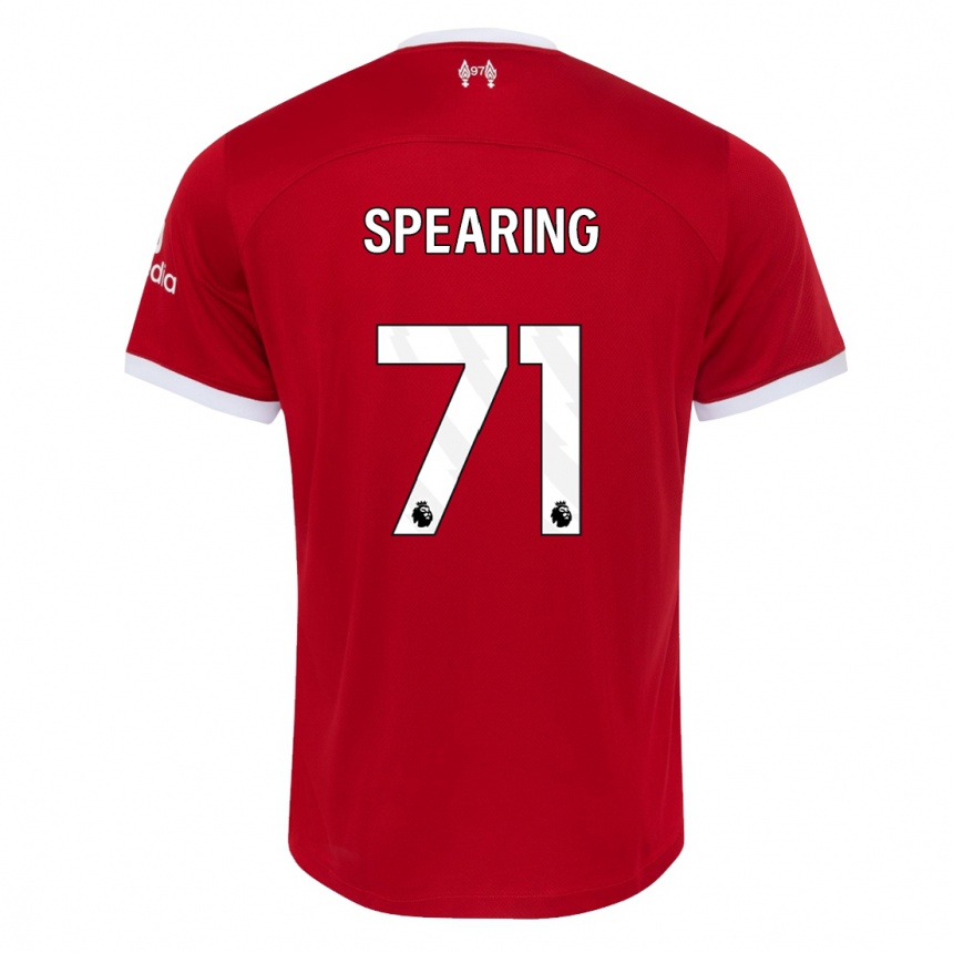 Hombre Fútbol Camiseta Jay Spearing #71 Rojo 1ª Equipación 2023/24