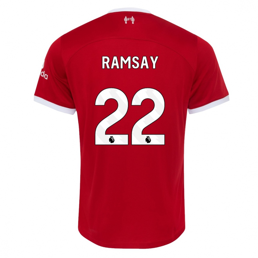 Hombre Fútbol Camiseta Calvin Ramsay #22 Rojo 1ª Equipación 2023/24