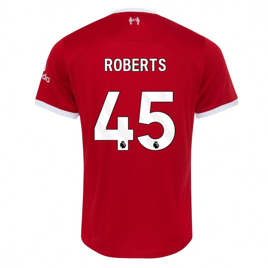 Hombre Fútbol Camiseta Iwan Roberts #45 Rojo 1ª Equipación 2023/24