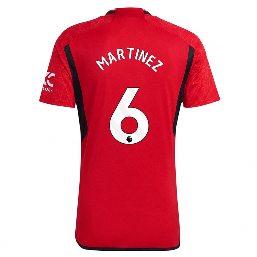 Hombre Fútbol Camiseta Lisandro Martínez #6 Rojo 1ª Equipación 2023/24