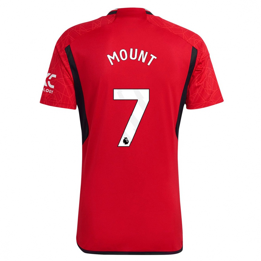 Hombre Fútbol Camiseta Mason Mount #7 Rojo 1ª Equipación 2023/24