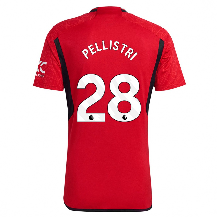 Hombre Fútbol Camiseta Facundo Pellistri #28 Rojo 1ª Equipación 2023/24