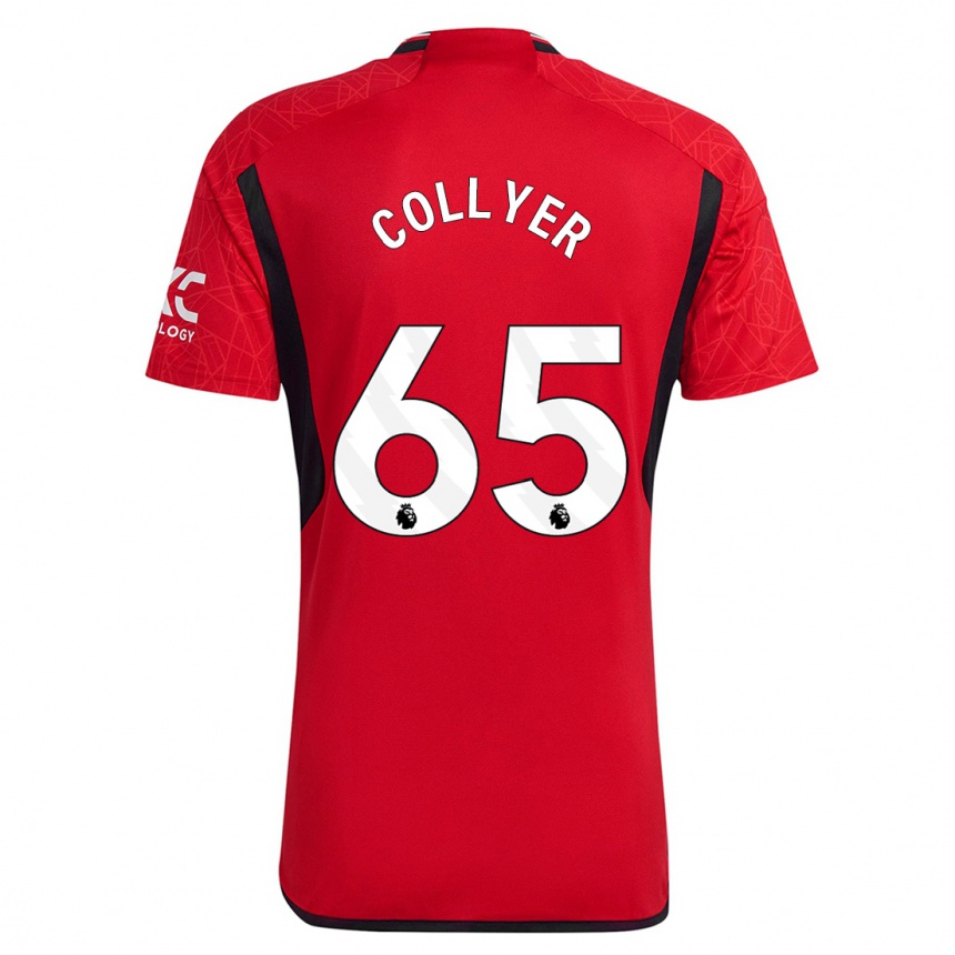 Hombre Fútbol Camiseta Toby Collyer #65 Rojo 1ª Equipación 2023/24